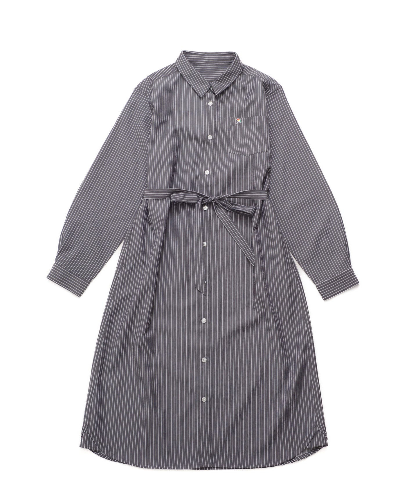 Arnold Palmer イージーケア ストライプ シャツワンピース